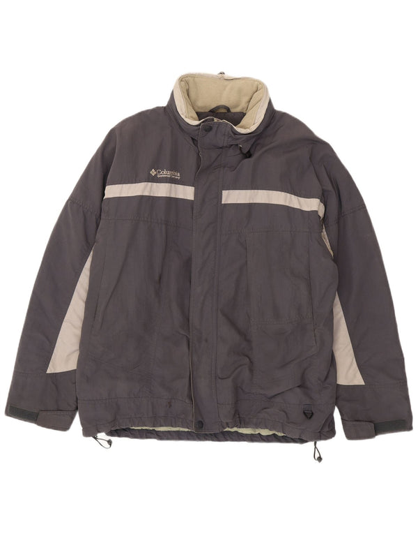 Columbia Veste coupe-vent pour homme UK 42 XL Gris Colorblock