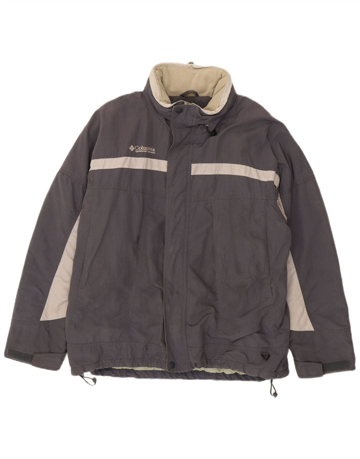 Columbia Veste coupe-vent pour homme UK 42 XL Gris Colorblock