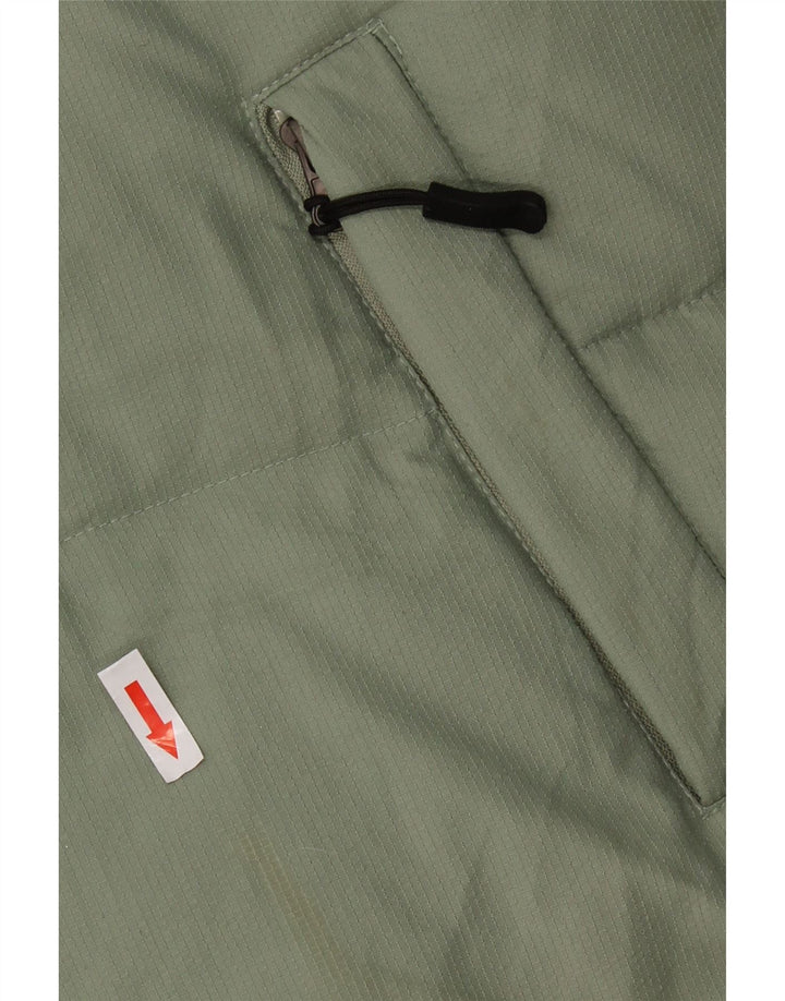 Fila Veste rembourrée à capuche pour homme UK 40 Large Vert Polyamide