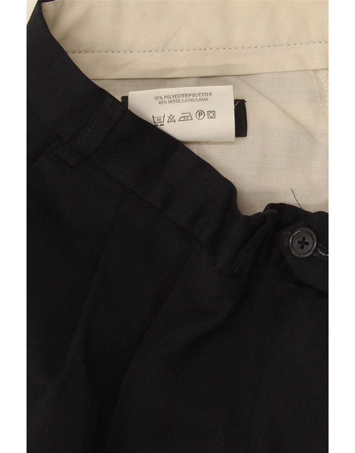 Marks & Spencer Pantalon de costume pour homme W36 L31 Bleu marine Polyester