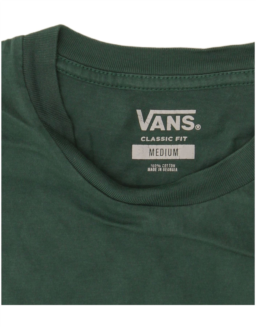 VANS T-shirt coupe classique pour homme en coton vert moyen