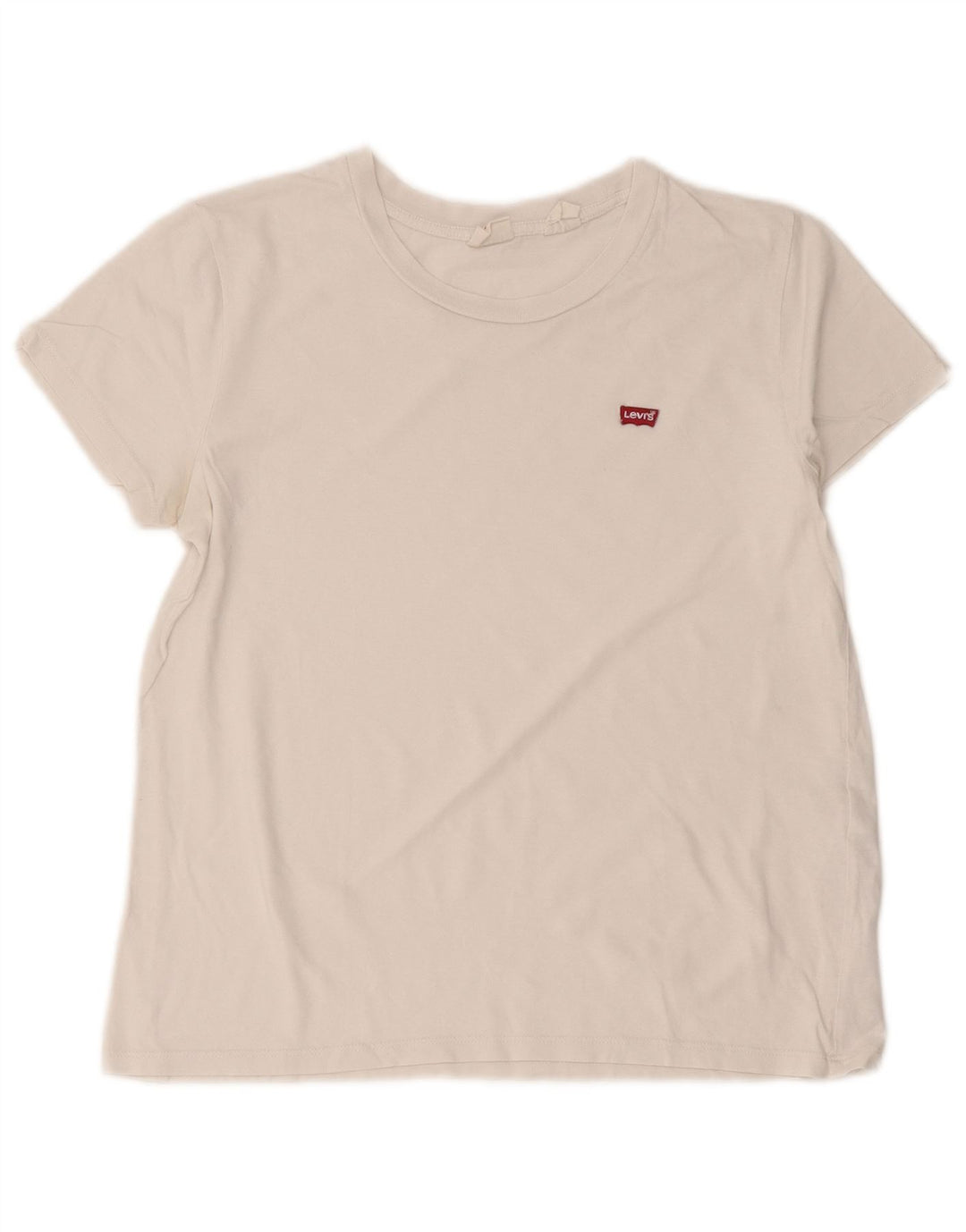 Levi's T-Shirt Femme UK 12 Blanc Moyen Coton