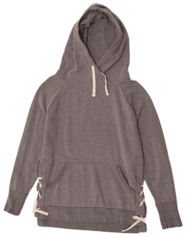 Gap Pull à capuche surdimensionné pour femme UK 6 XS Gris chiné en coton