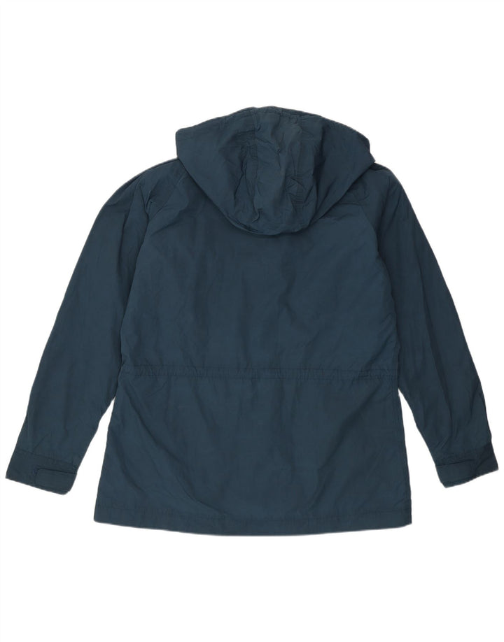 Eddie Bauer Veste utilitaire à capuche pour femme UK 16 Large Bleu Nylon