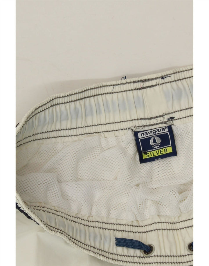 NAVIGARE Mens Swimming Shorts Medium  White Nylon Vintage Navigare and Second-Hand Navigare from Messina Hembry 