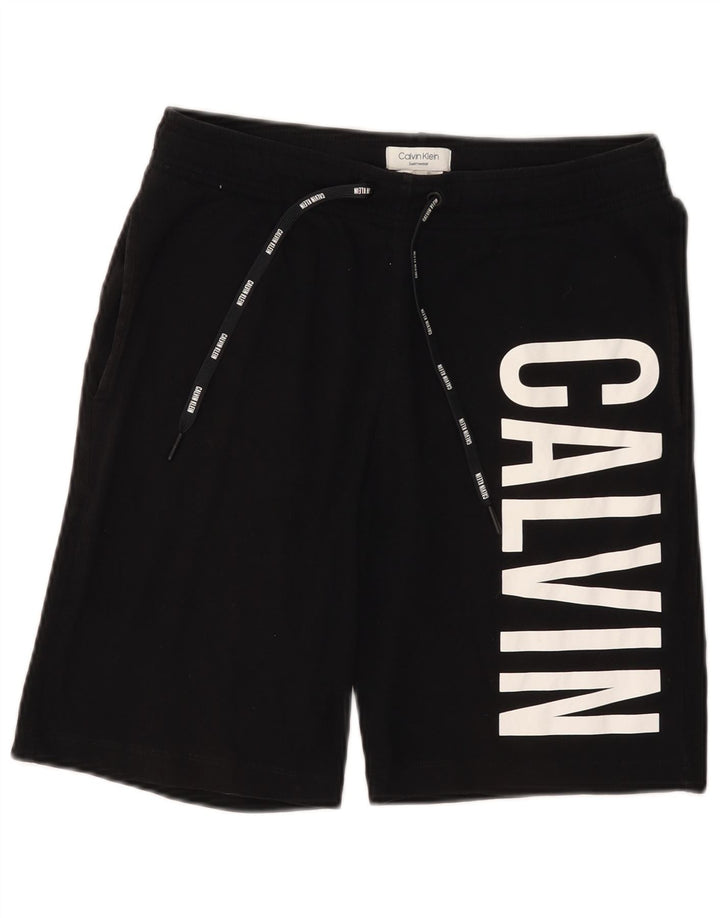 CALVIN KLEIN Short de Bain Graphique Homme Noir Moyen Coton