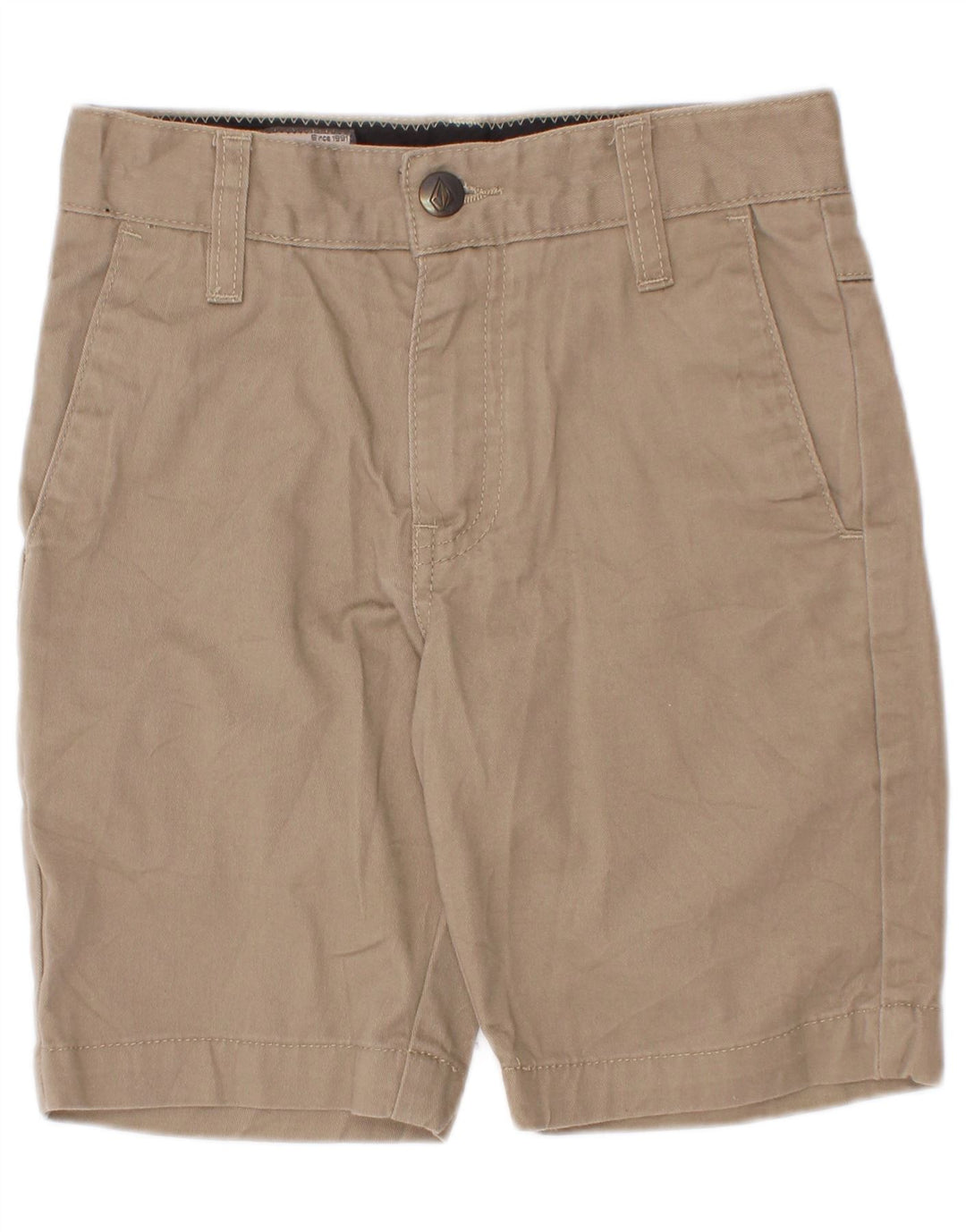 Volcom Short Chino Garçon 7-8 Ans W22 Coton Beige