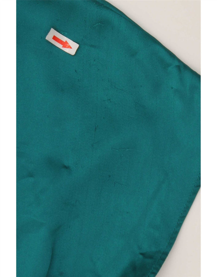 Zara Femmes Crop Blouse Top UK 6 XS Vert Polyester