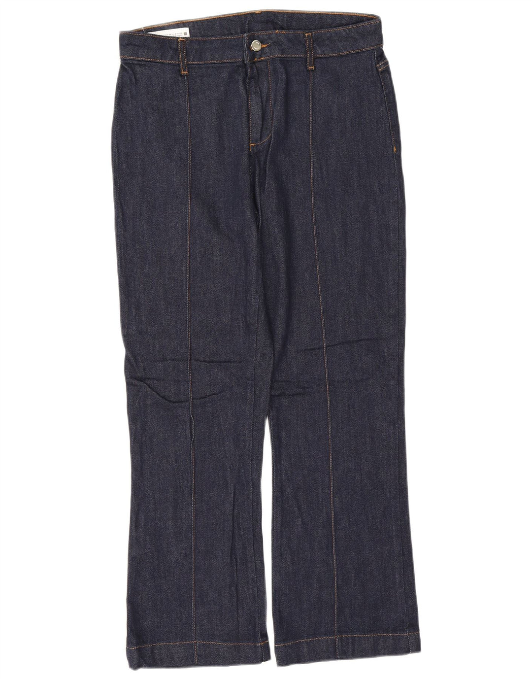 Zara Jean Bootcut Femme EU 40 Moyen W30 L27 Bleu Marine Coton