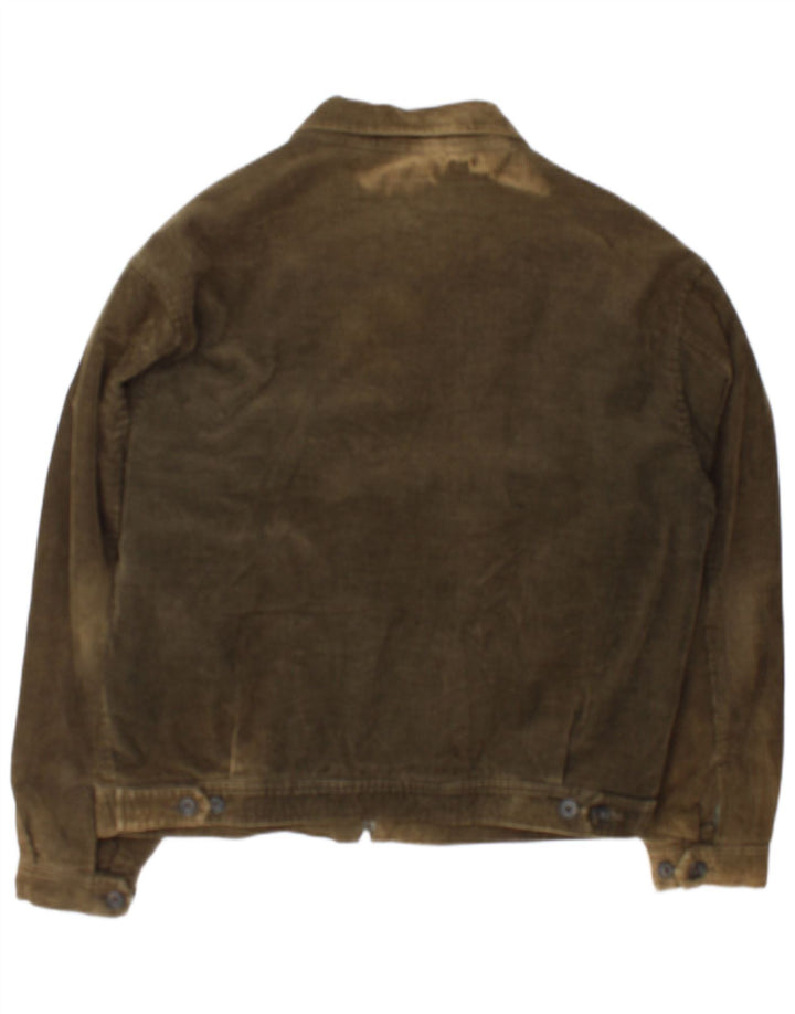 Gap Veste en velours côtelé pour homme UK 38 Coton kaki moyen
