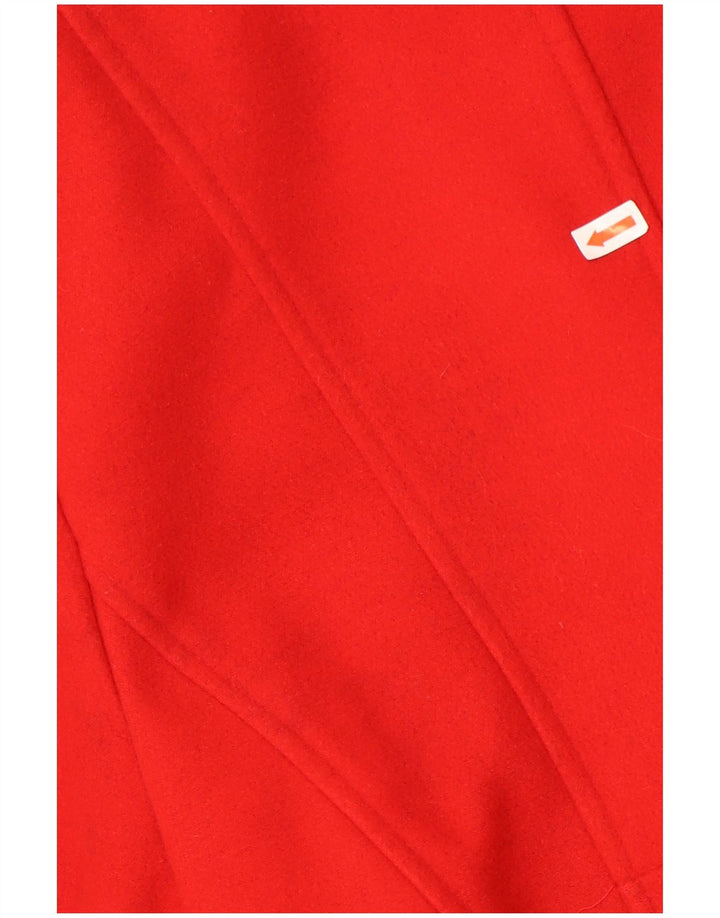 De la Creme Manteau Femme UK 12 Polyester Rouge Moyen