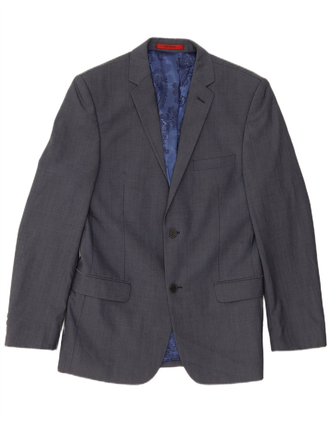 Ted Baker Veste blazer à 2 boutons pour homme UK 38 Bleu moyen