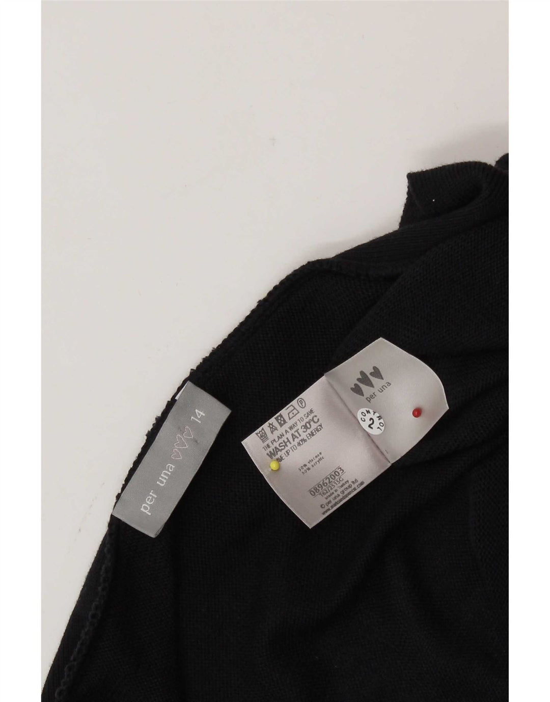 Marks & Spencer Pull cardigan asymétrique pour femme UK 14 Large Noir