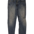 Zara Jean slim vieilli pour homme EU 42 Large W32 L30 Bleu