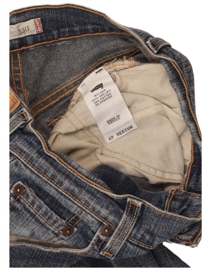 Levi's Jean Bootcut 550 Femme US 6 Medium W26 L26 Bleu Coton
