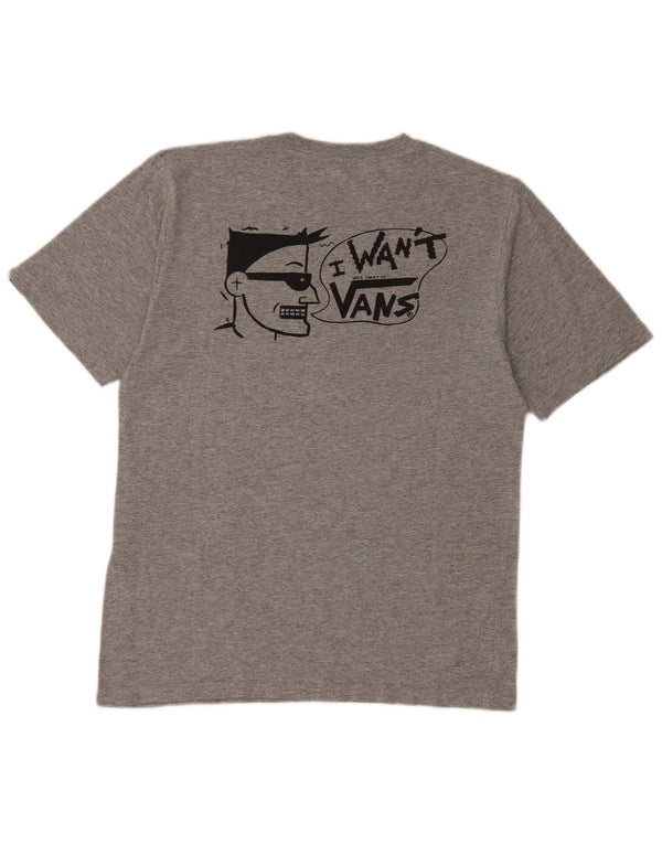 VANS T-shirt graphique sur mesure pour garçon 10-11 ans Gris moyen moucheté