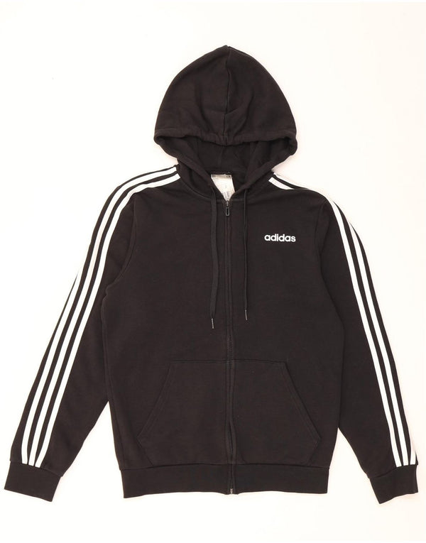 Adidas Pull à capuche zippé pour homme Petit coton noir