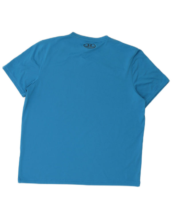 Under Armour T-Shirt Heat Gear Homme Bleu Moyen