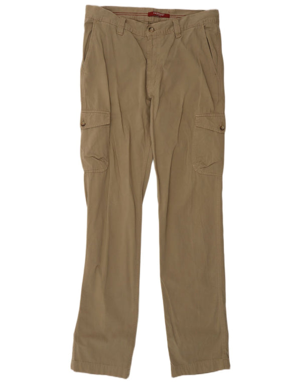Carrera Pantalon cargo droit pour homme IT 48 Medium W33 L34 Beige Coton