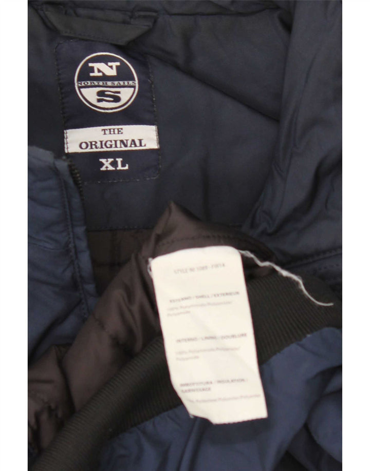 North Sails Veste Bomber Homme UK 42 XL Bleu Marine Colorblock Polyamide