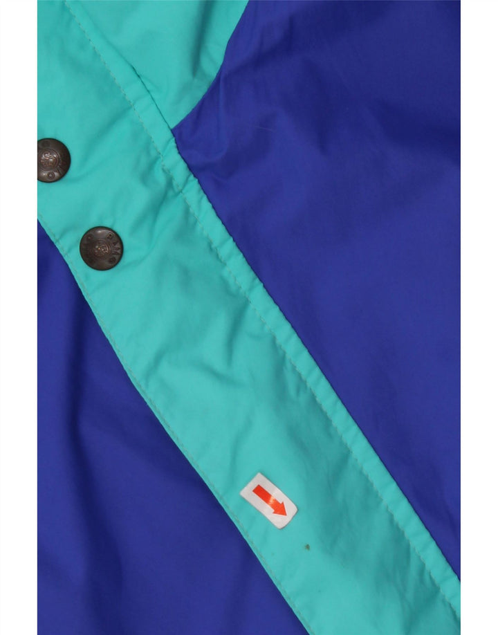 BAILO Veste de Pluie Coupe Ample pour Homme IT 46 Petit Bleu Colorblock Polyester