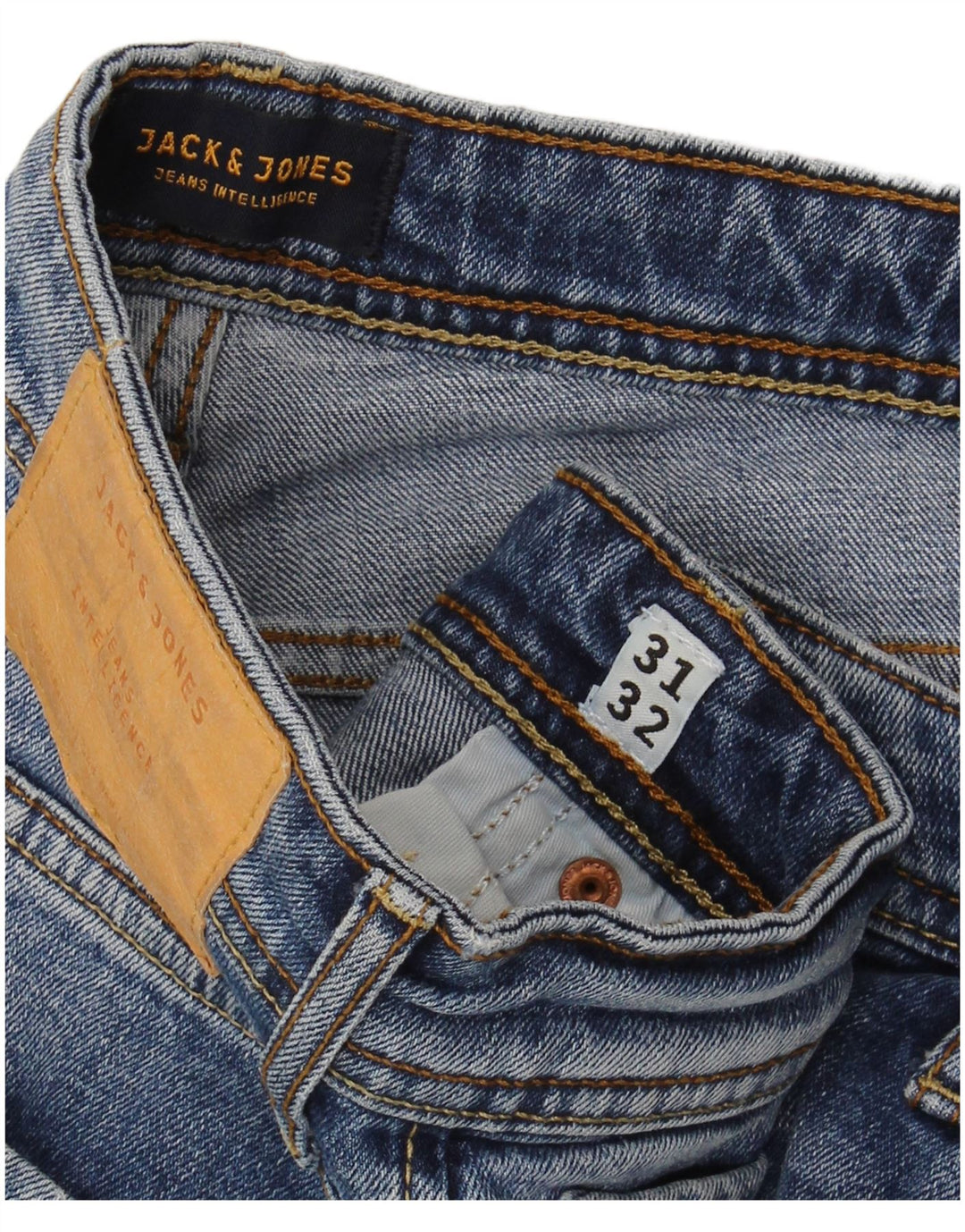 JACK & JONES Jean Slim GLENN Homme W31 L32 Bleu Coton