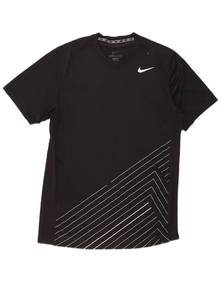 Nike Hommes Dri Fit Graphic T-Shirt Haut Noir Moyen Polyester