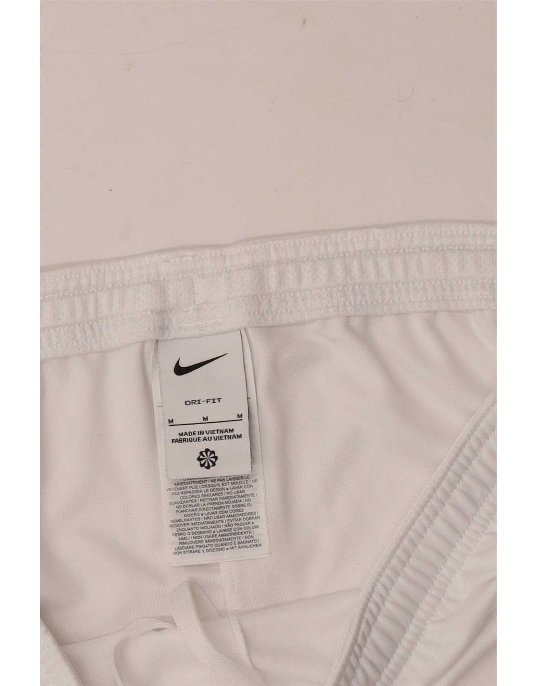 Nike Short de sport Dri Fit pour homme en polyester color block blanc moyen