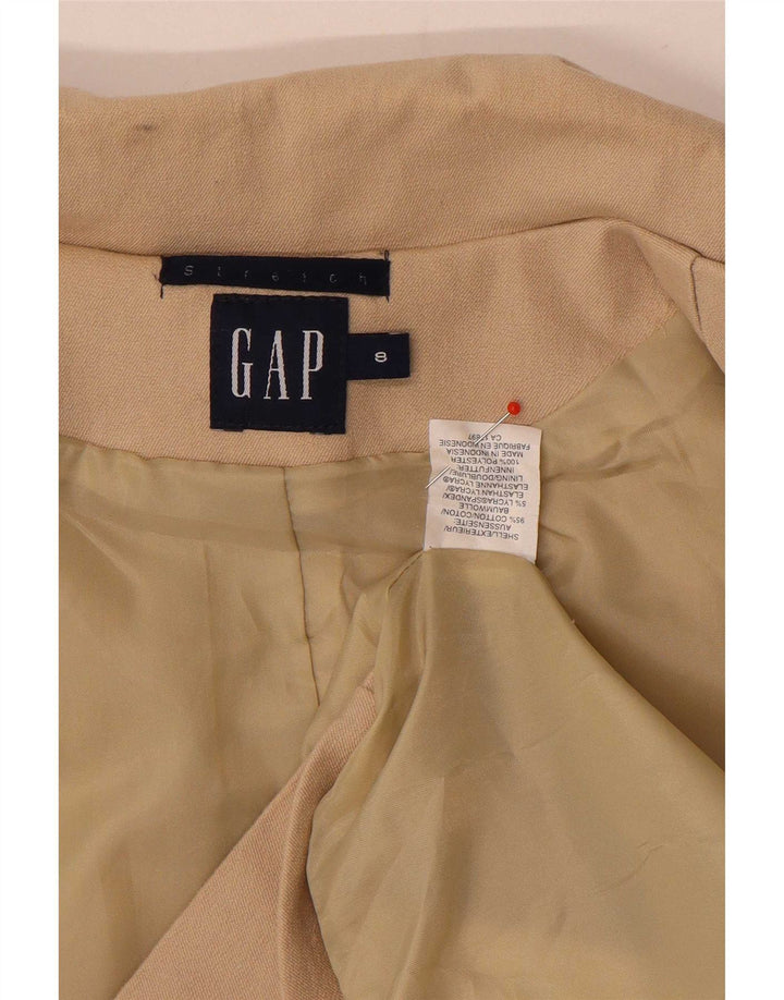Gap Veste Blazer 5 Boutons Femme UK 8 Petit Coton Beige