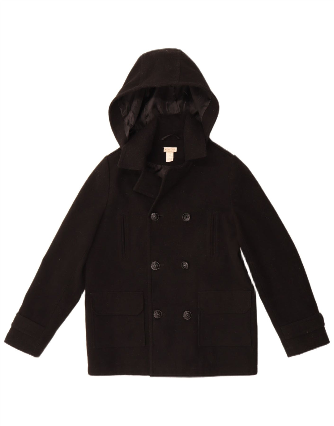 Monsoon Caban à capuche garçon 11-12 ans Noir Polyester
