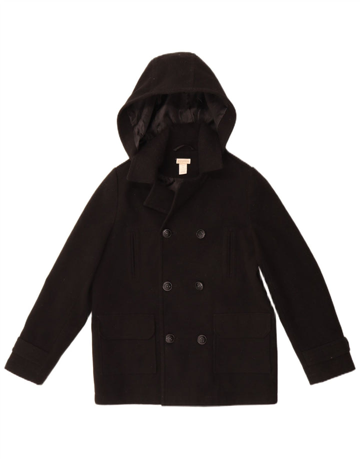 Monsoon Caban à capuche garçon 11-12 ans Noir Polyester