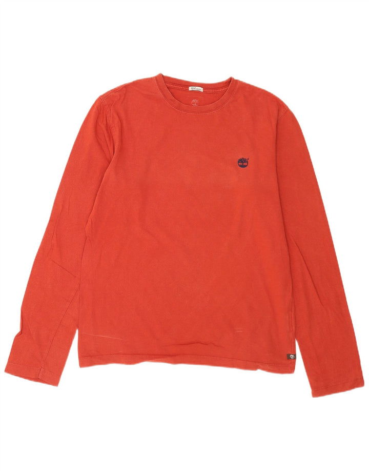 Timberland Haut à Manches Longues Earthkeepers Graphic Homme Rouge Moyen Coton