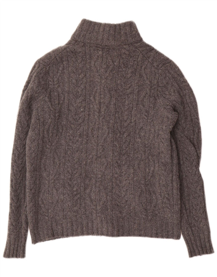 Massimo Dutti Pull Cardigan Femme UK 14 Gris Moyen