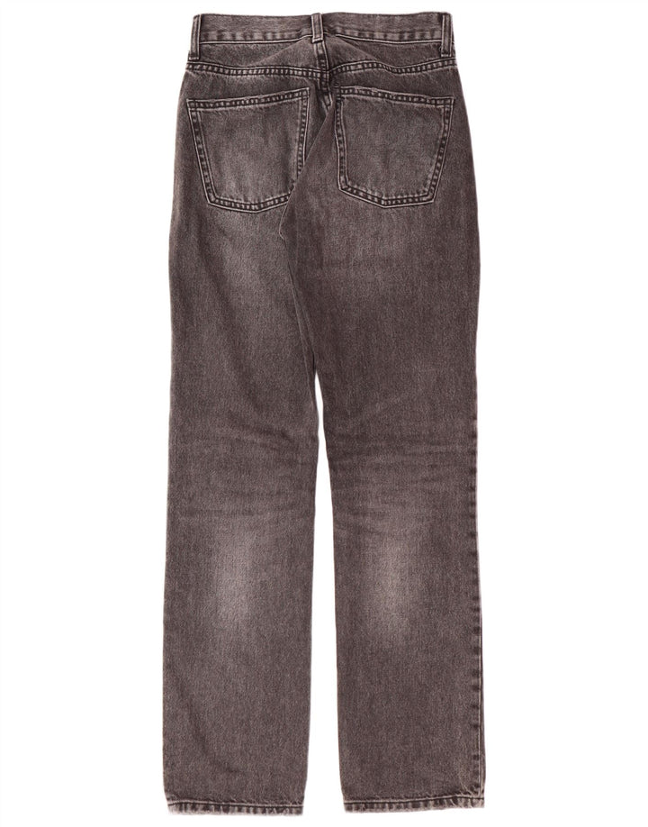 Zara Jean droit coupe régulière pour femme EU 34 2XS W24 L30 Gris classique