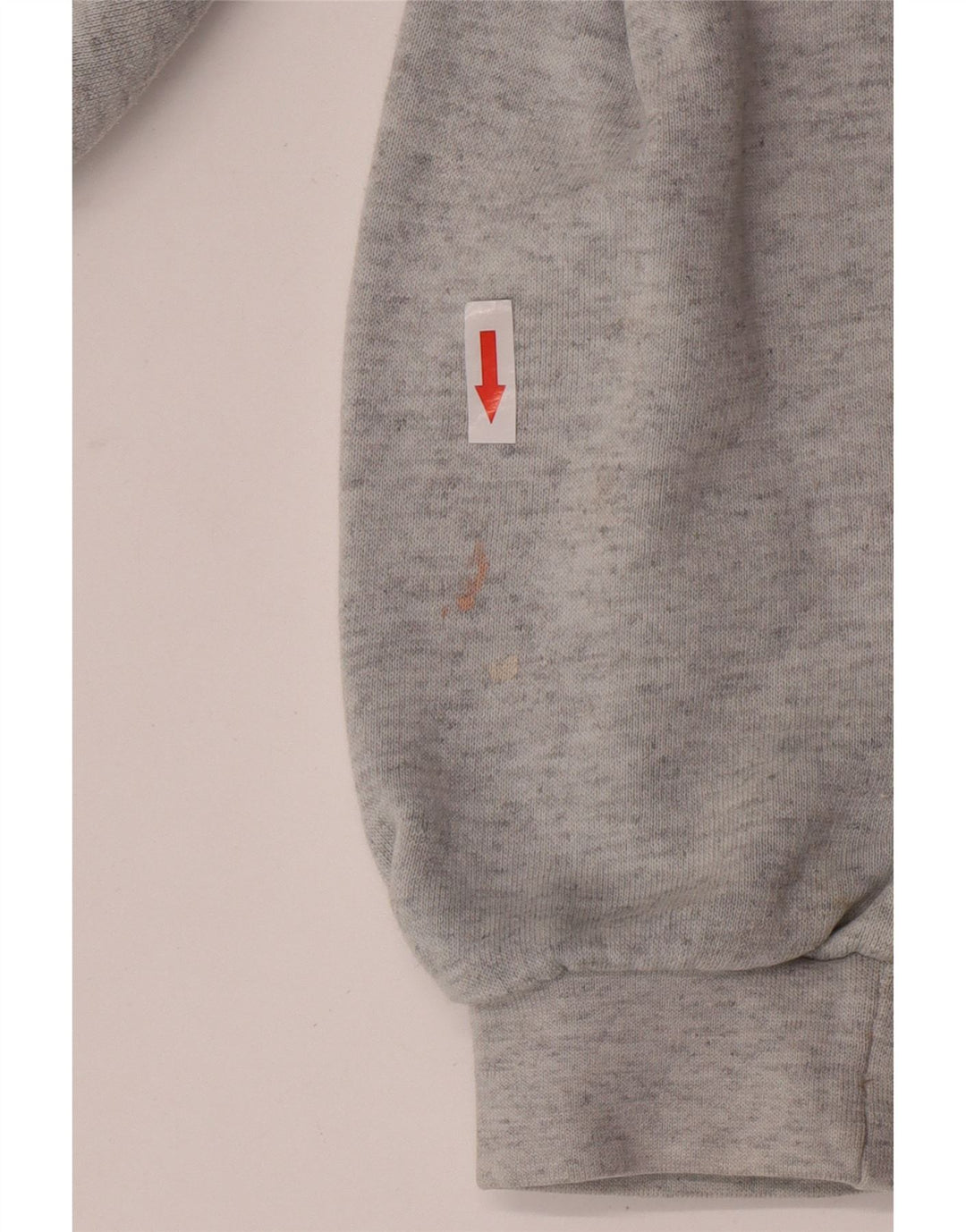 Asics Sweat-shirt graphique à col zippé pour hommes, grand gris