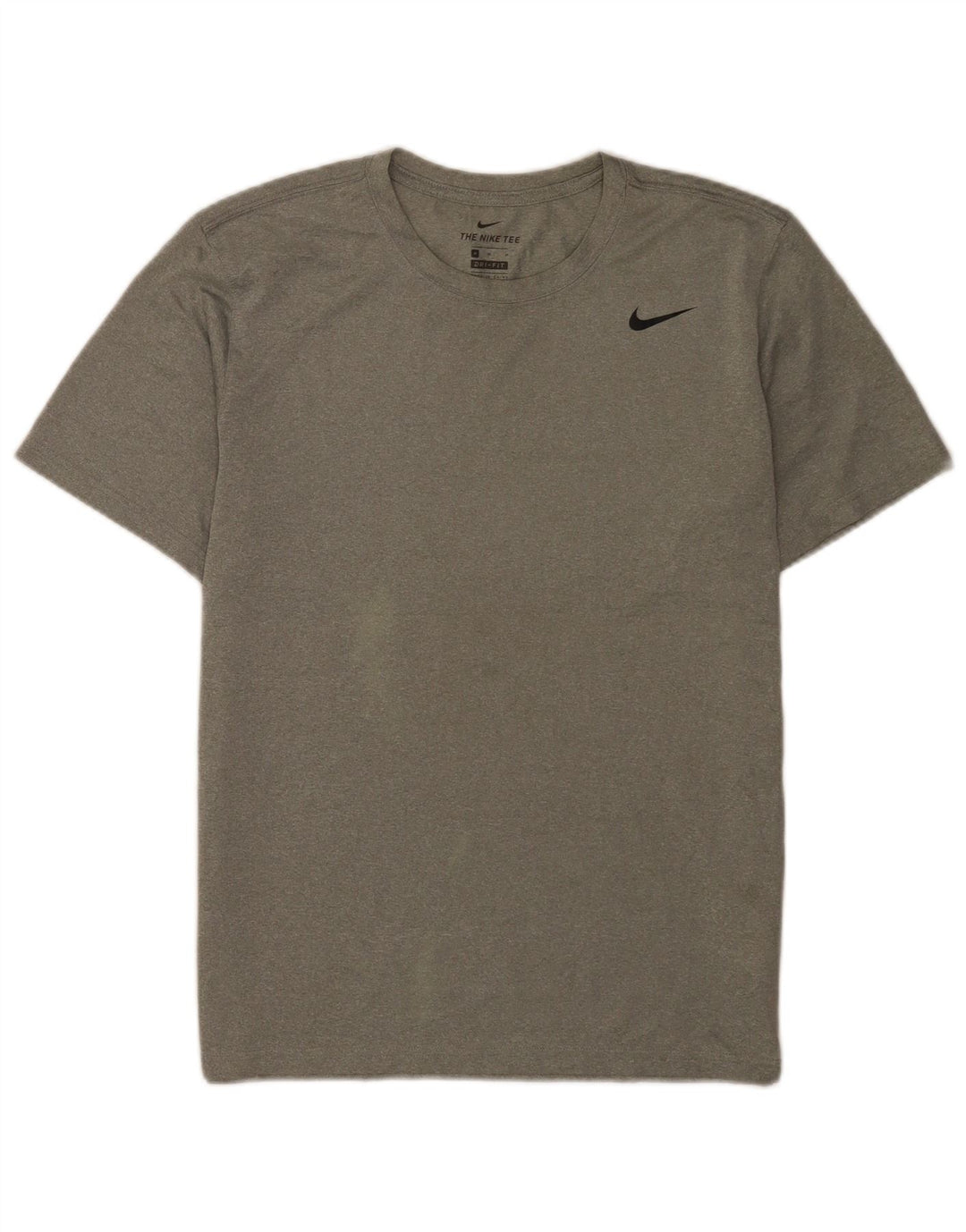 Nike Homme Dri Fit T-Shirt Haut Gris Moyen Polyester