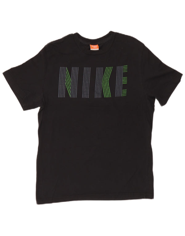 Adidas T-shirt graphique pour homme en coton noir moyen