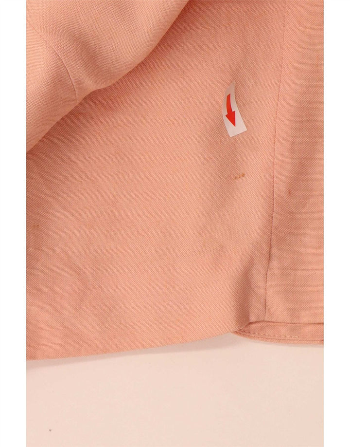 Zara Veste Blazer 1 Bouton Femme UK 14 Viscose Rose Moyen