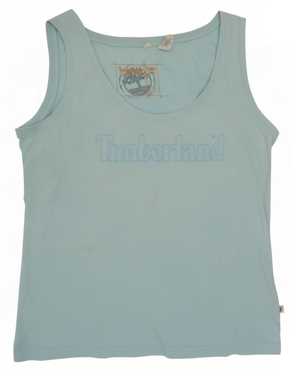 Timberland Débardeur graphique pour femme UK 18 XL Bleu Coton