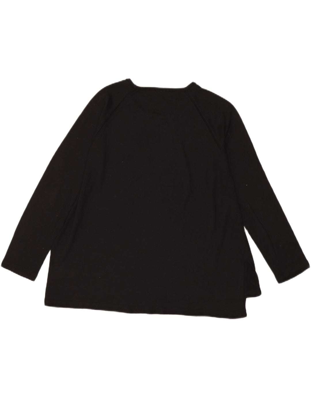 Benetton Haut à manches longues pour femme UK 16 Large Noir