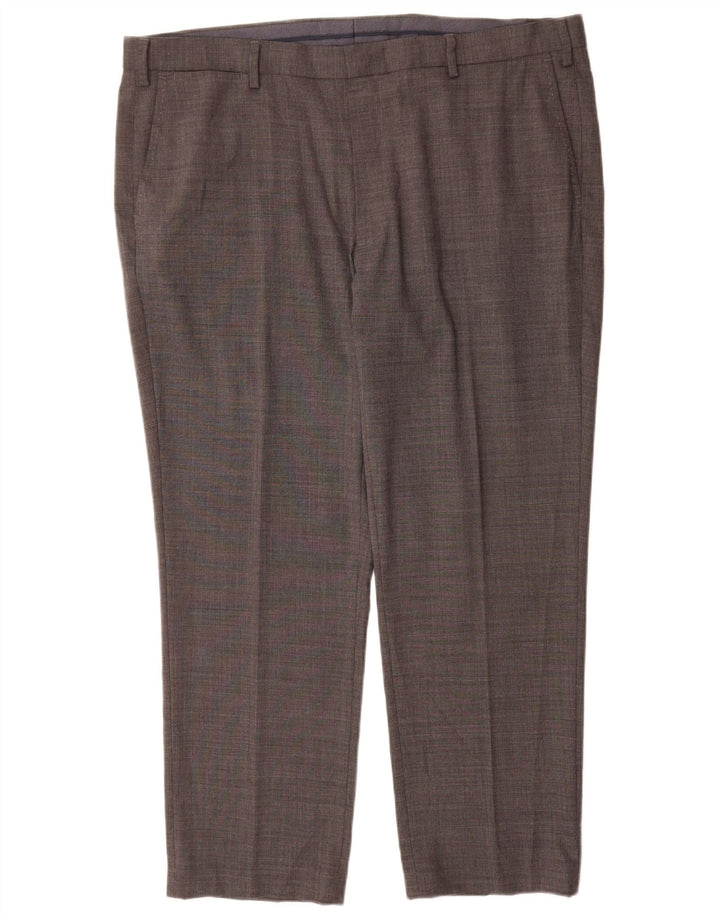 Marks & Spencer Pantalon de costume droit coupe droite pour homme W42 L29 Gris laine
