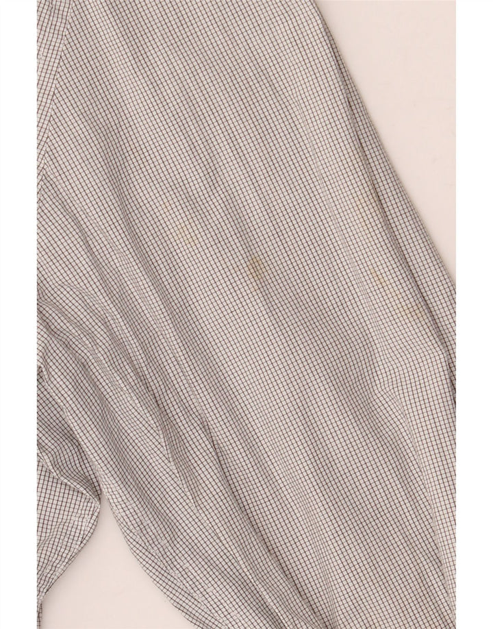 Calvin Klein Chemise Slim Fit Homme en Coton Vichy Gris Moyen