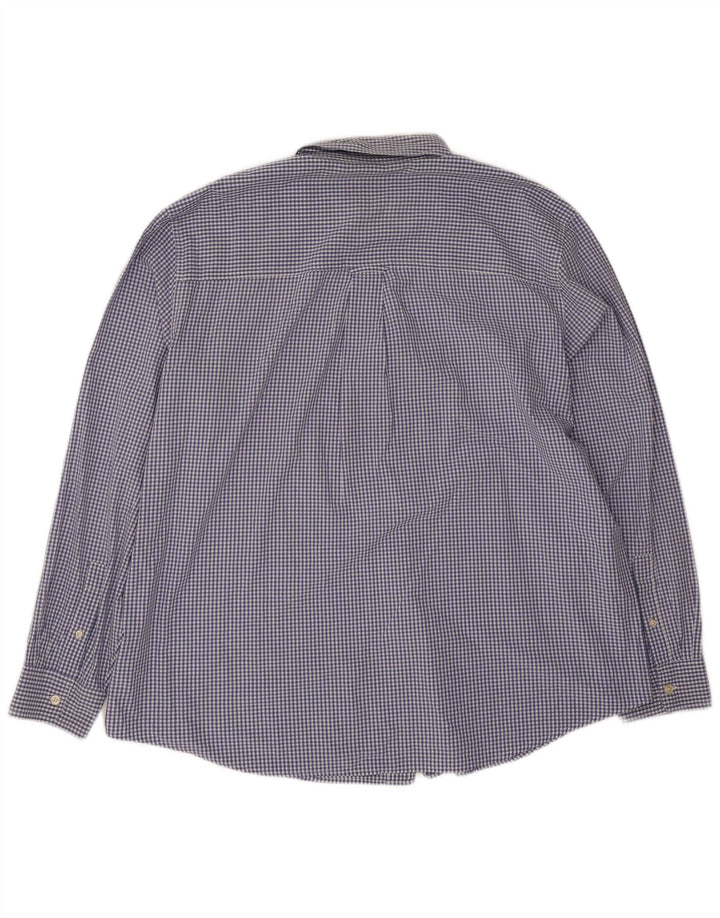 Chaps Chemise Homme 2XL Bleu Carreaux Coton
