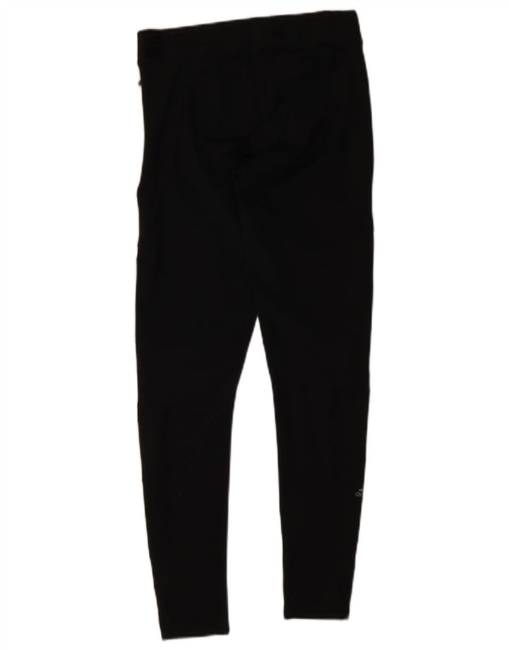 Adidas Leggings Femme UK 12/14 Moyen Noir Polyester