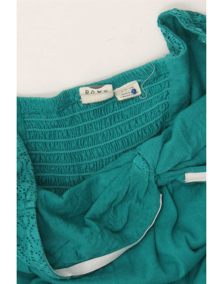 Roxy Robe bustier asymétrique pour femme UK 10 Small Turquoise
