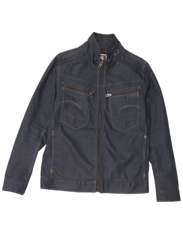 G-Star Veste en jean pour homme UK 40 Large Bleu marine