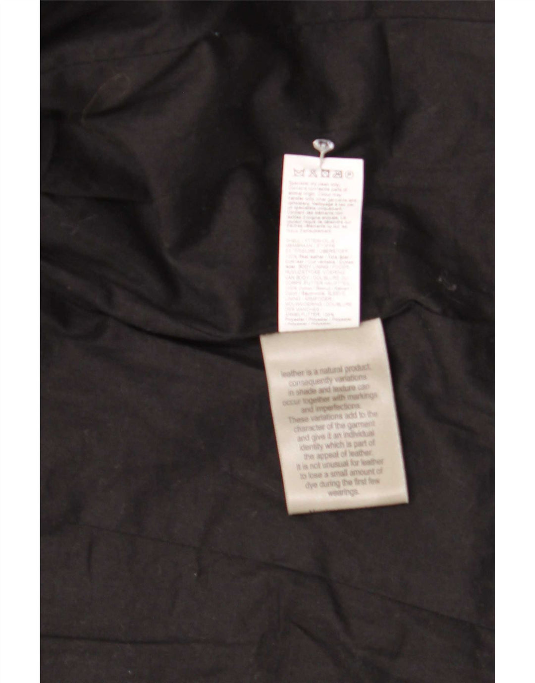River Island Veste de motard en cuir pour femme UK 12 Medium Noir