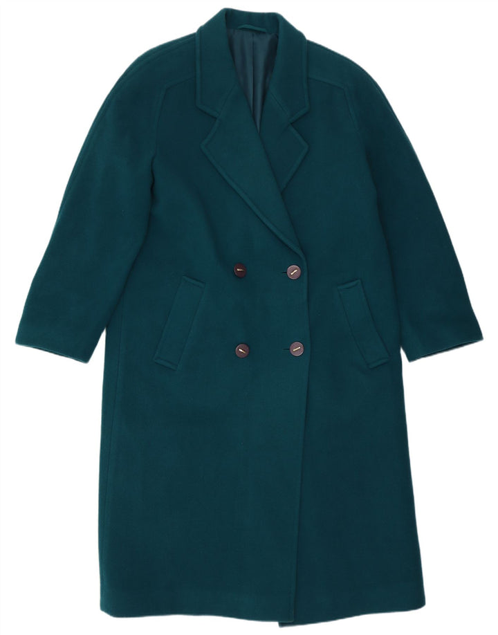 Your Sixth Sense Manteau double boutonnage pour femme US 14 XL Vert Laine vierge