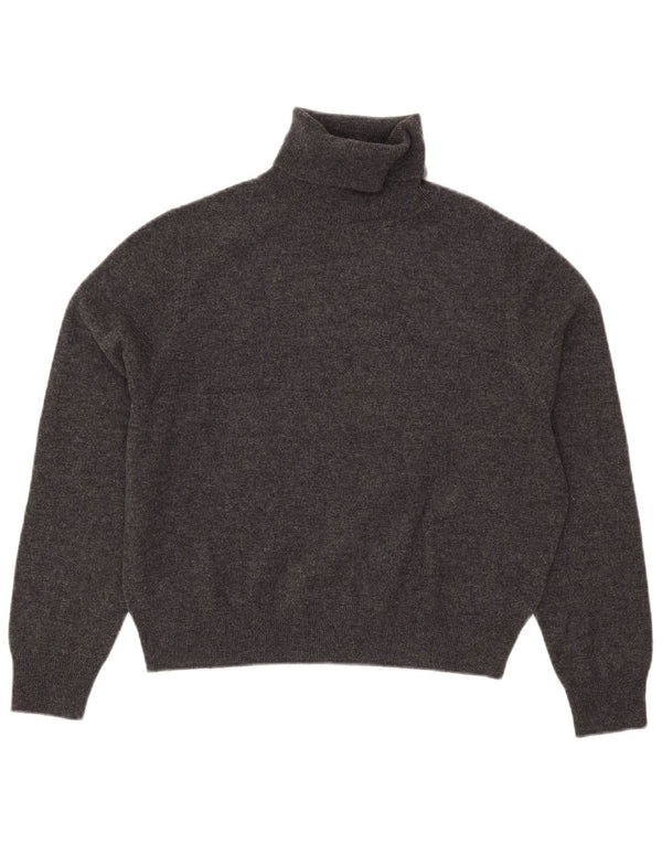 Massimo Dutti Pull court à col roulé pour femme UK 10 Petit Gris