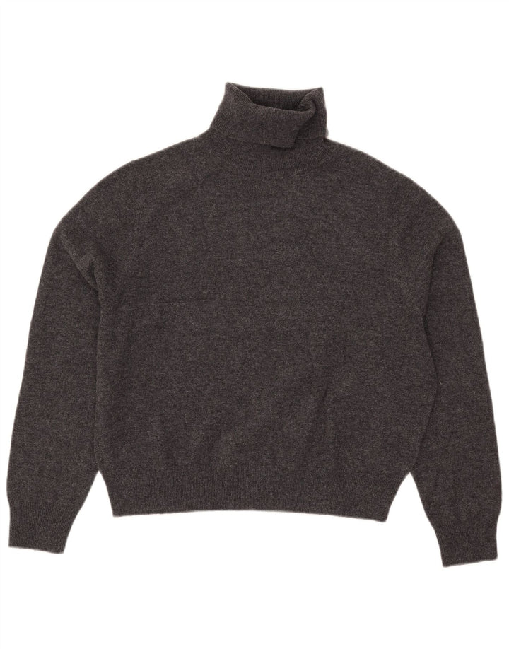 Massimo Dutti Pull court à col roulé pour femme UK 10 Petit Gris